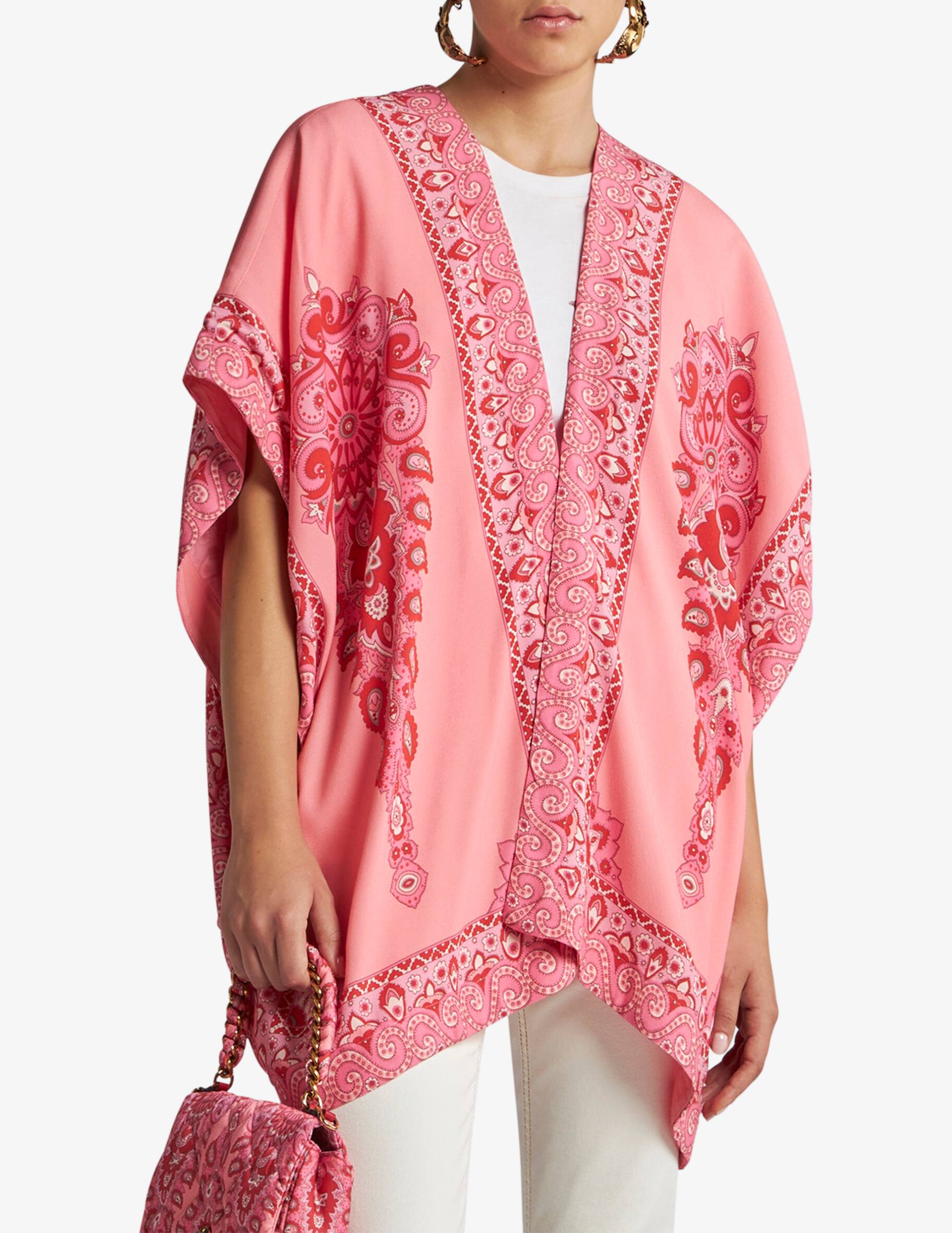Ye Robe Shop ETRO Kesa robe with tonal placed prints on Rinascente