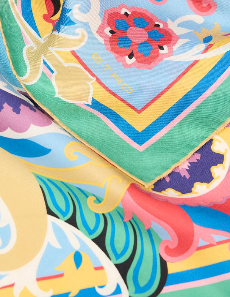 rinascente ETRO Foulard in seta con motivo floreale
