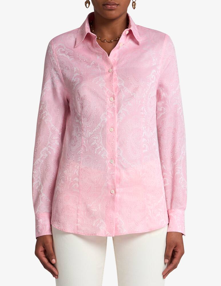 ETRO Figure-Hugging paisley jacquard shirt - picture 1 ETRO Figure-Hugging paisley jacquard shirt - picture 1