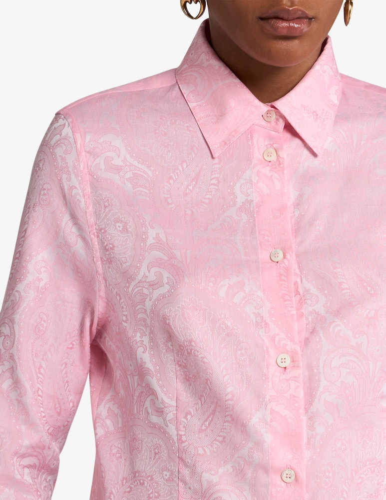 ETRO Figure-Hugging paisley jacquard shirt - picture 3 ETRO Figure-Hugging paisley jacquard shirt - picture 3