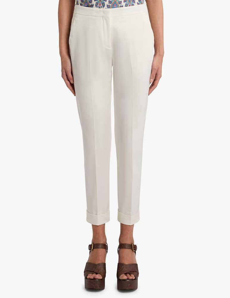ETRO Pantaloni cropped in cotone stretch - immagine 1 ETRO Pantaloni cropped in cotone stretch - immagine 1