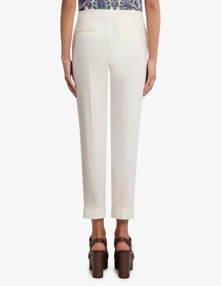 ETRO Pantaloni cropped in cotone stretch - immagine 2 ETRO Pantaloni cropped in cotone stretch - immagine 2