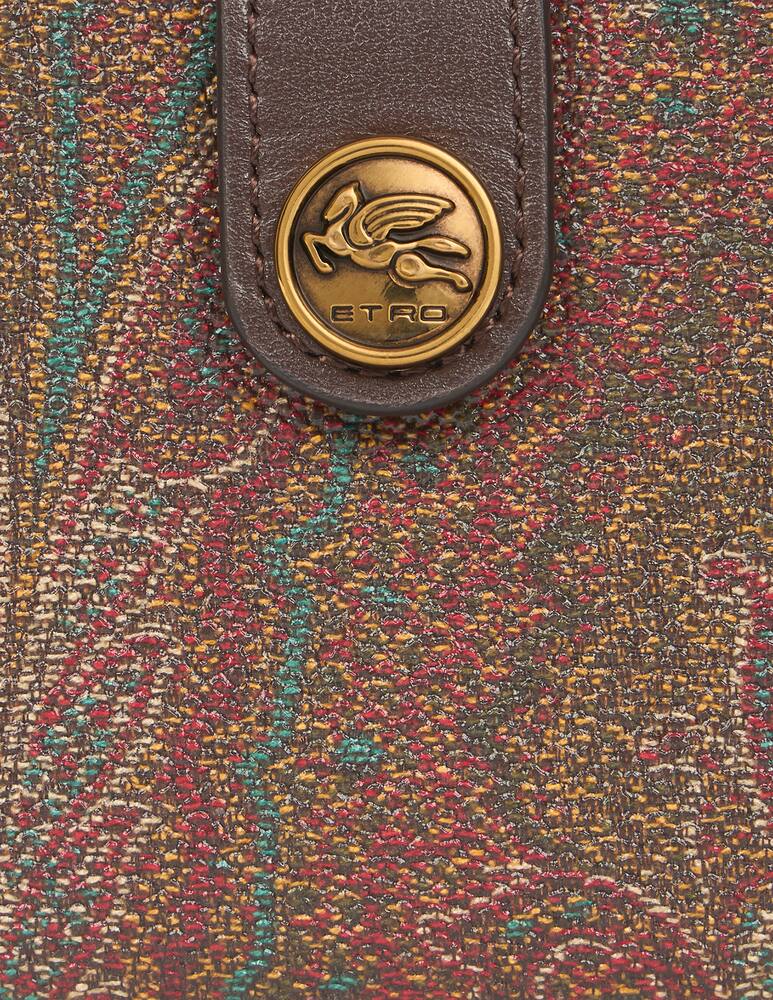 rinascente ETRO Arnica wallet with pegaso detail