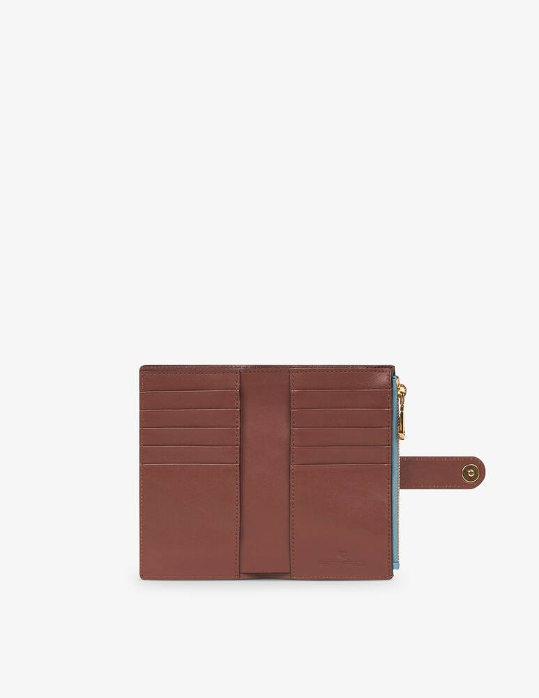 rinascente ETRO Leather wallet with strap