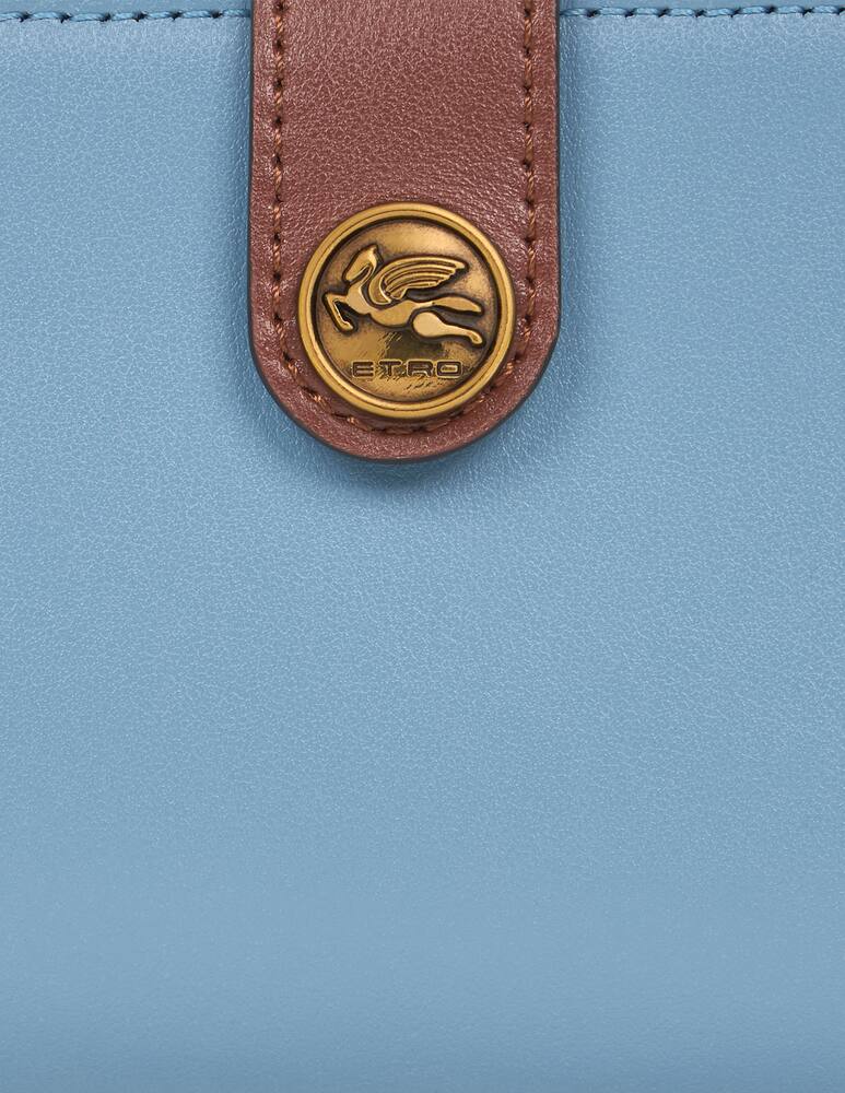 rinascente ETRO Leather wallet with strap