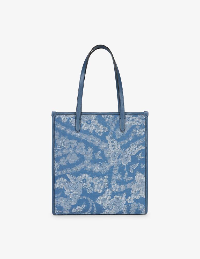 rinascente ETRO Borsa Love Trotter media in denim con pegaso