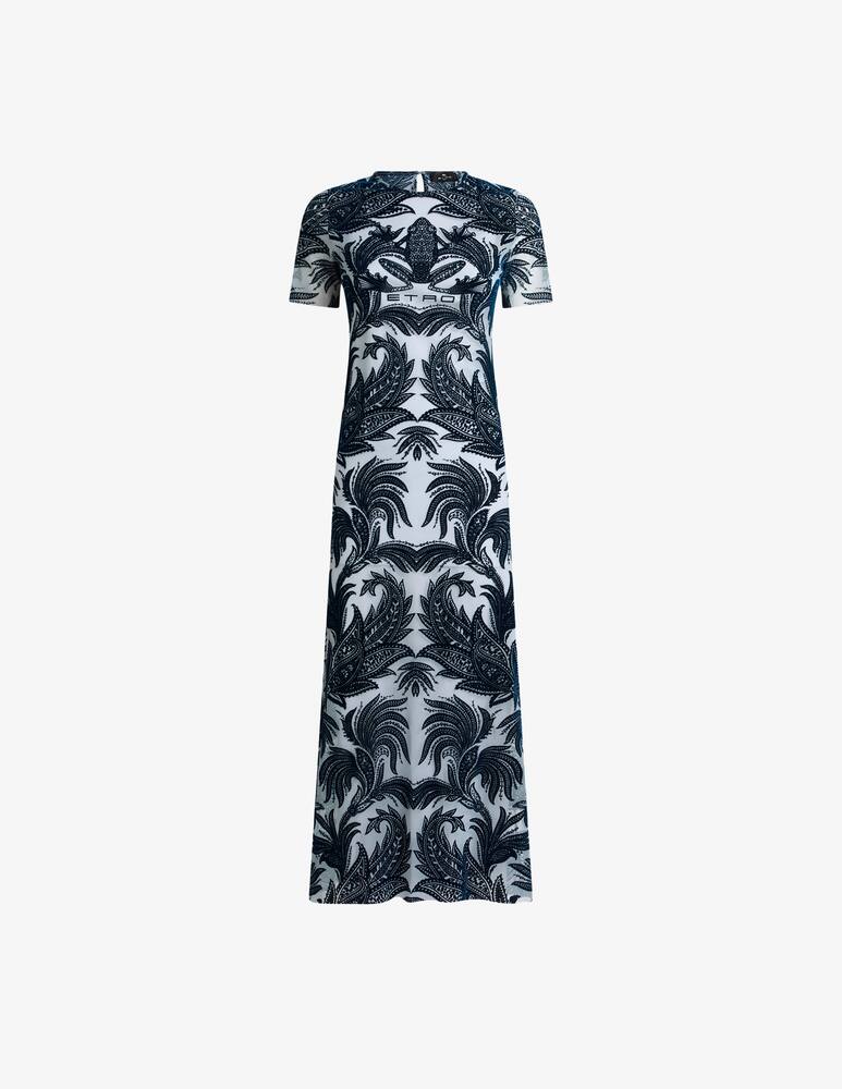 rinascente ETRO Flocked tulle sheath dress