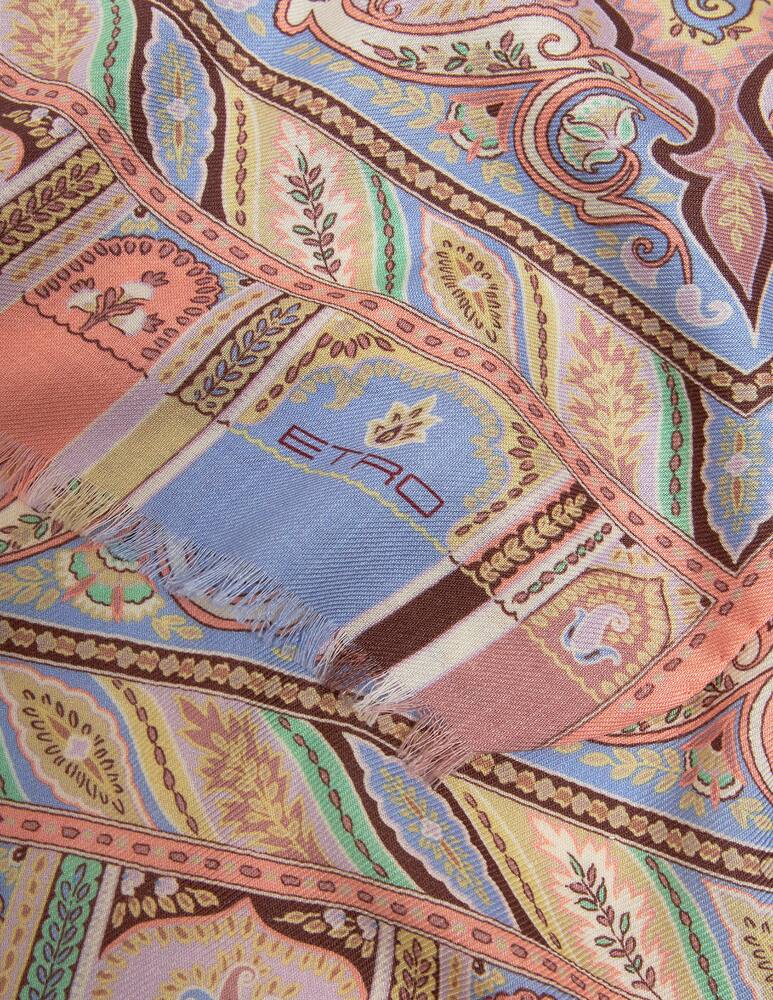 rinascente ETRO Sciarpa in lana e seta stampata