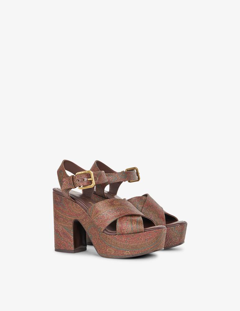 rinascente ETRO Paisley platform sandals