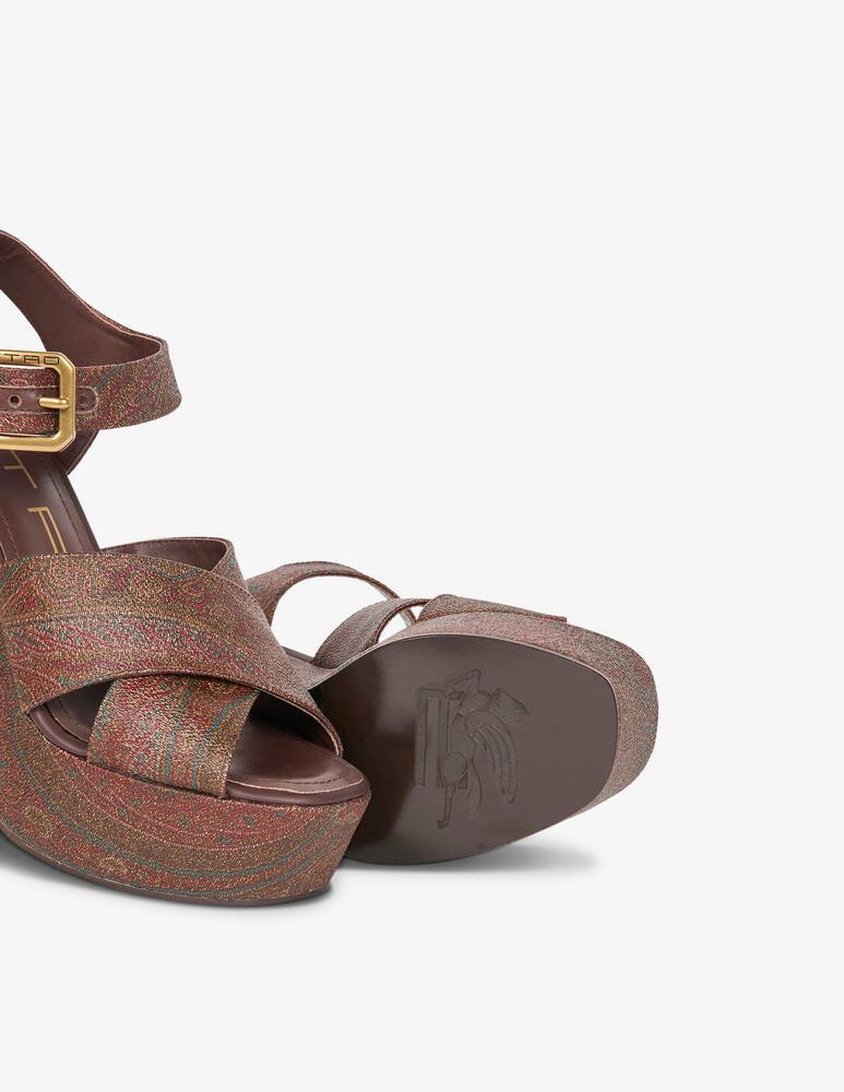 rinascente ETRO Paisley platform sandals
