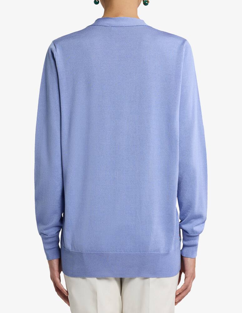 rinascente ETRO Cardigan in cotone e seta con stampa