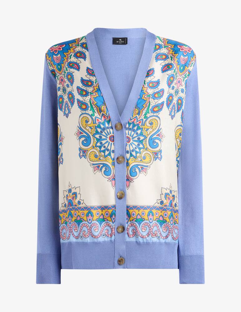 rinascente ETRO Cardigan in cotone e seta con stampa