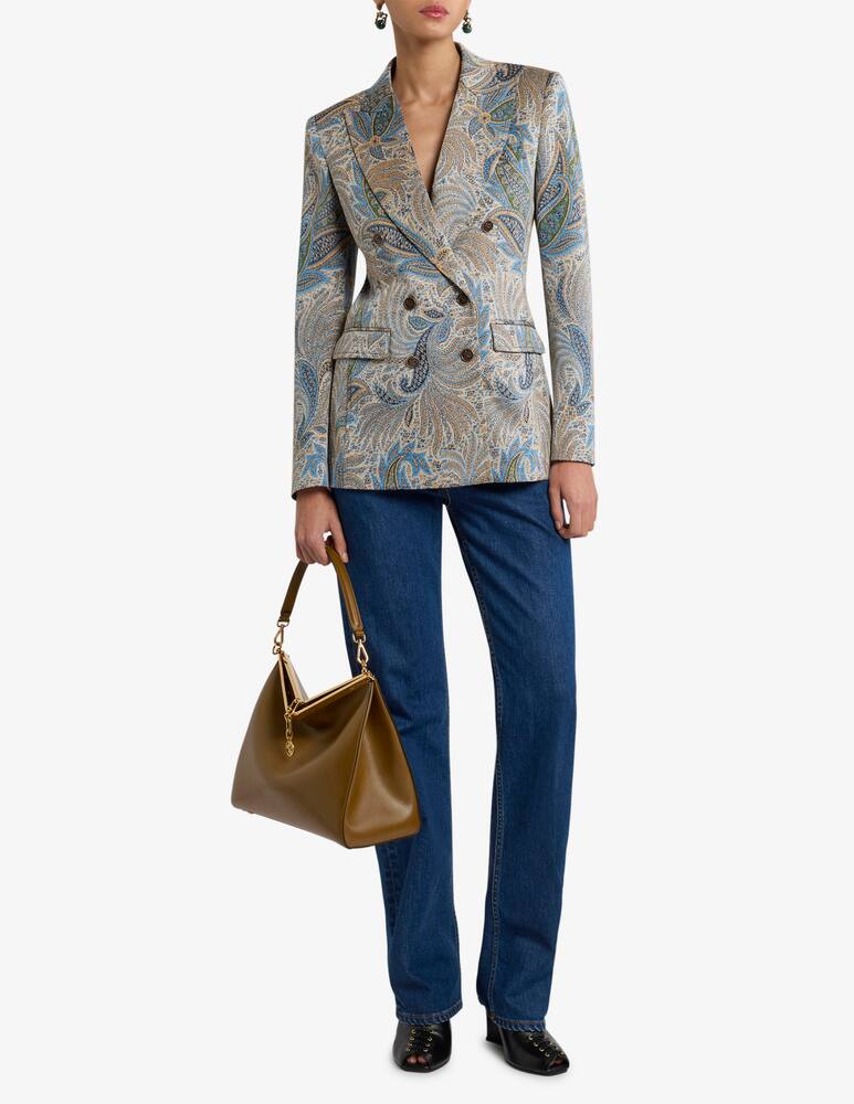 rinascente ETRO Double-Breasted paisley jacquard jacket