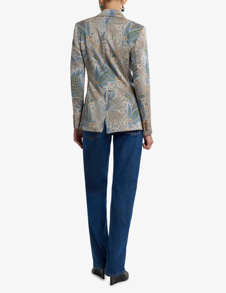 rinascente ETRO Double-Breasted paisley jacquard jacket