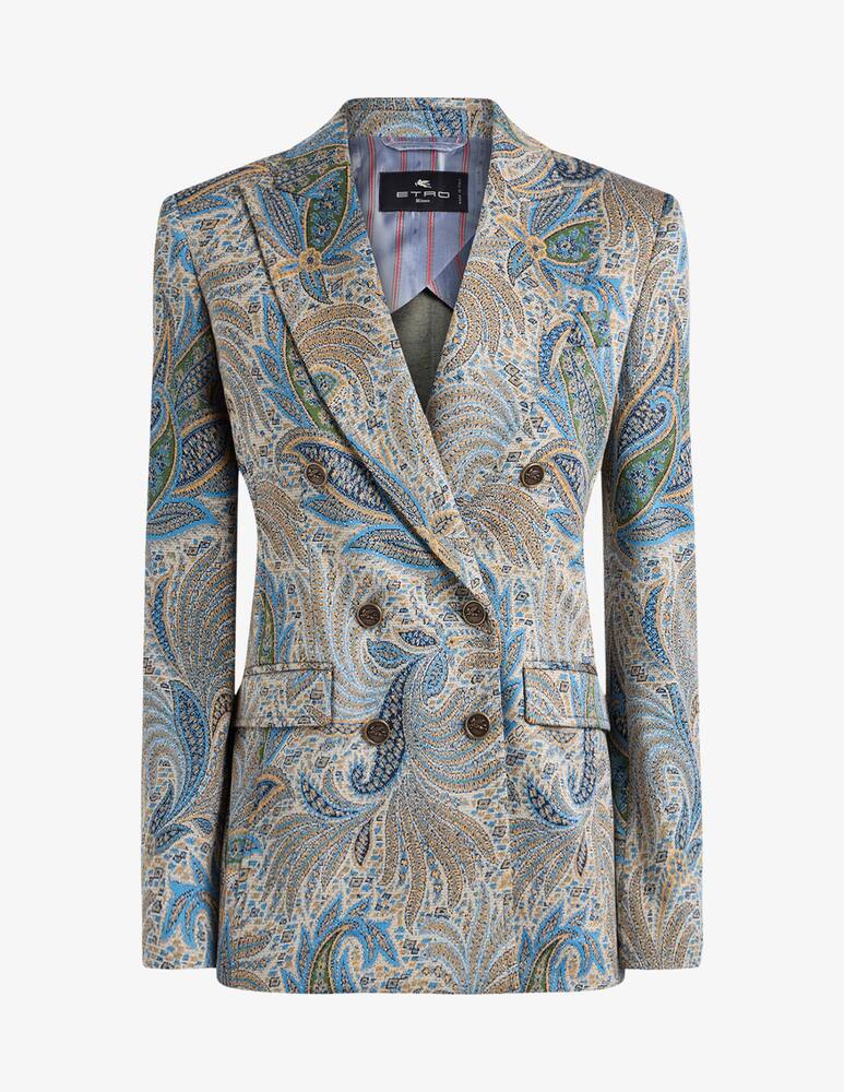 rinascente ETRO Double-Breasted paisley jacquard jacket