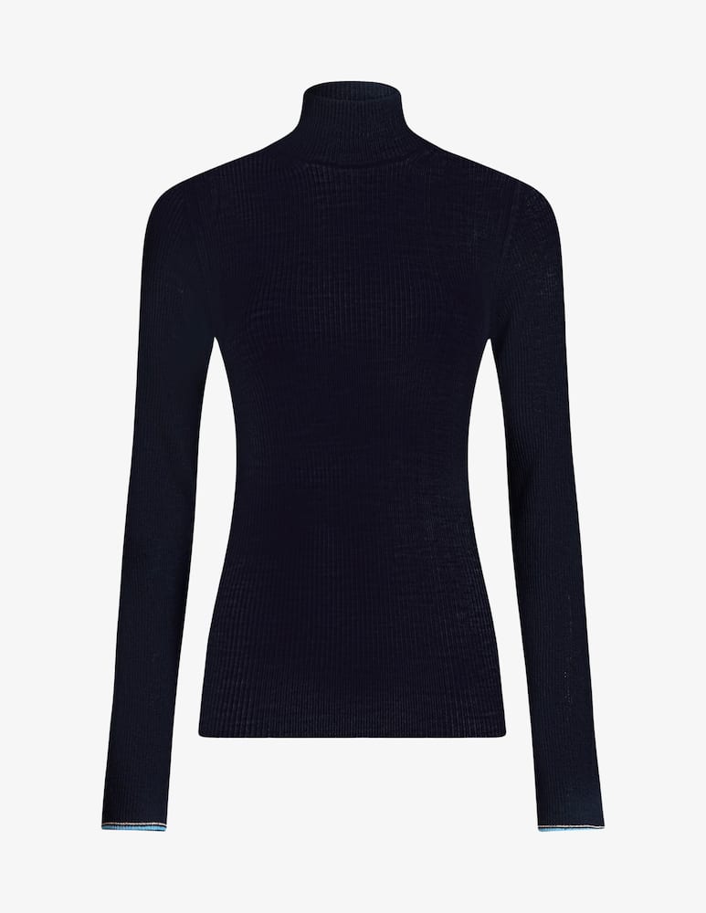 ETRO Wool jacquard turtleneck sweater - picture 4 ETRO Wool jacquard turtleneck sweater - picture 4