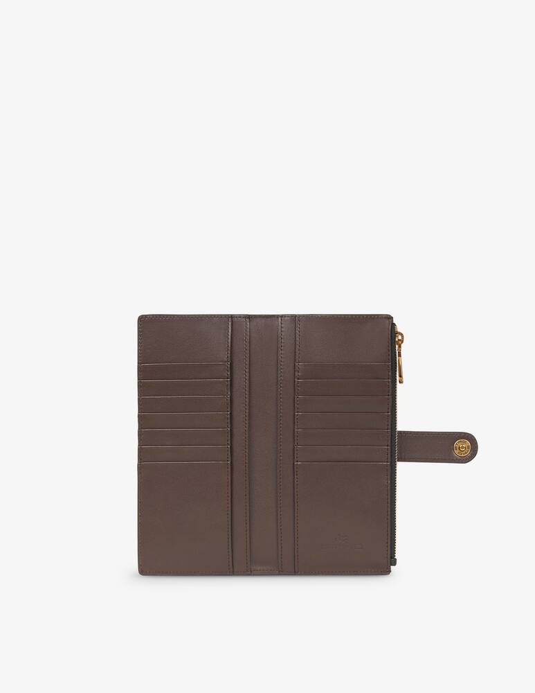 rinascente ETRO Portafoglio in pelle con bottone pegaso