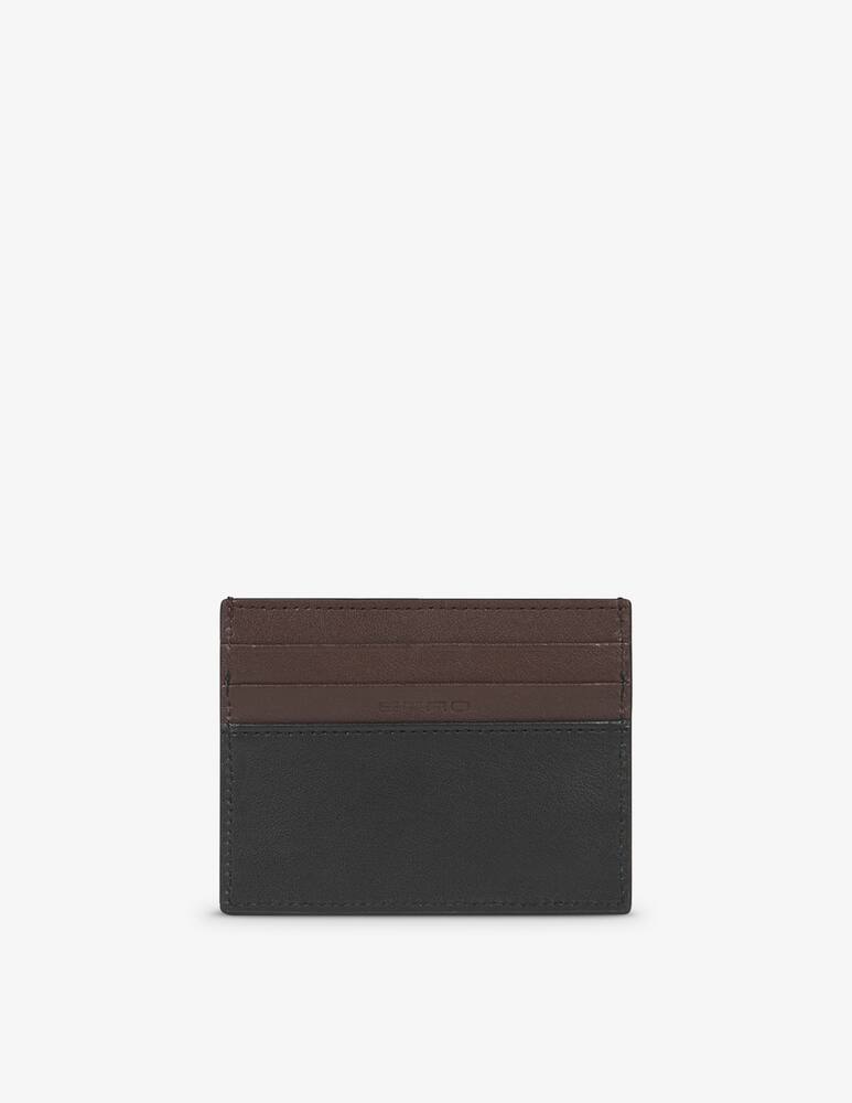 rinascente ETRO Two-Tone leather card holder