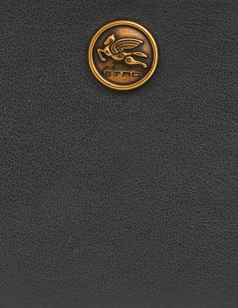 ETRO Leather card holder with pegaso button - picture 3 ETRO Leather card holder with pegaso button - picture 3