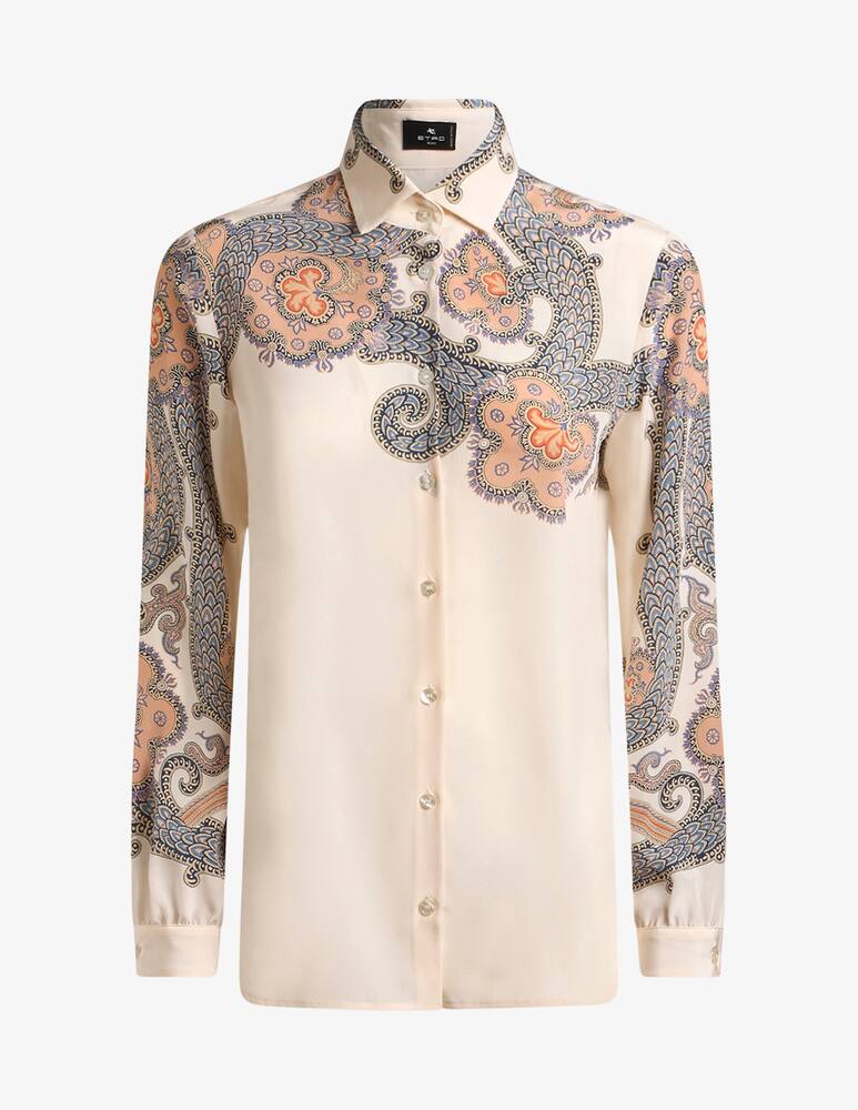 rinascente ETRO Year of snake silk shirt