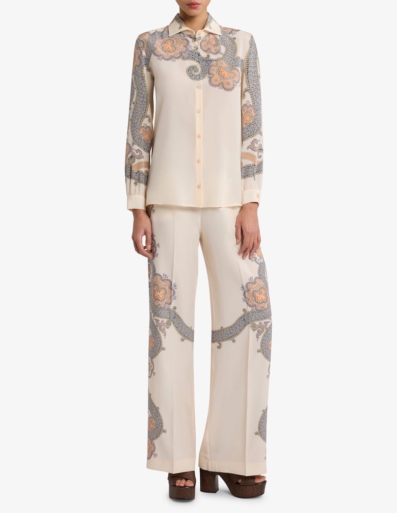 ETRO Year of snake silk palazzo trousers - picture 2 ETRO Year of snake silk palazzo trousers - picture 2