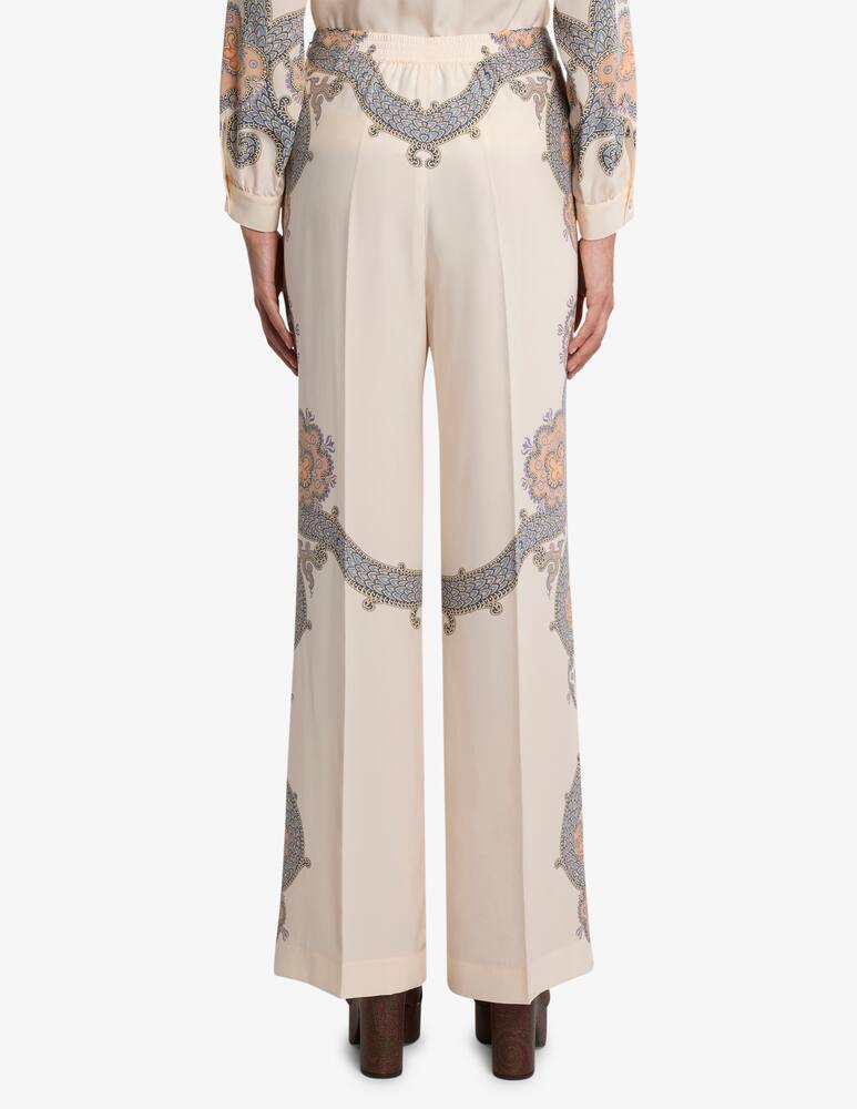 rinascente ETRO Pantaloni palazzo in seta year of snake