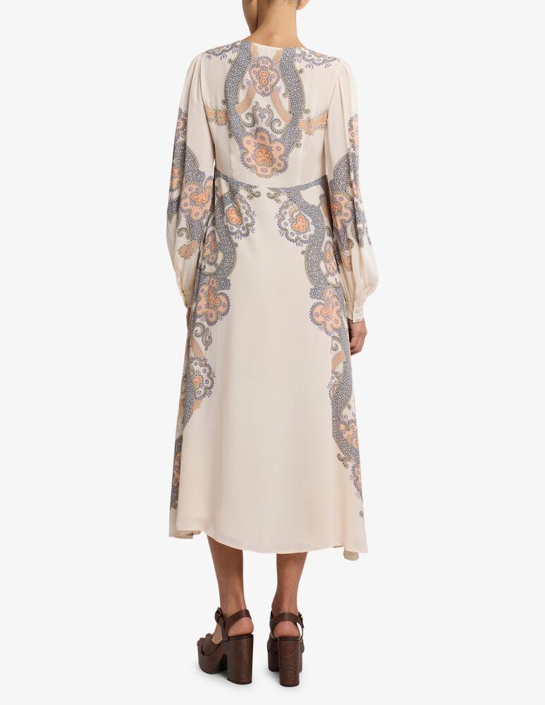 rinascente ETRO Year of snake midi dress