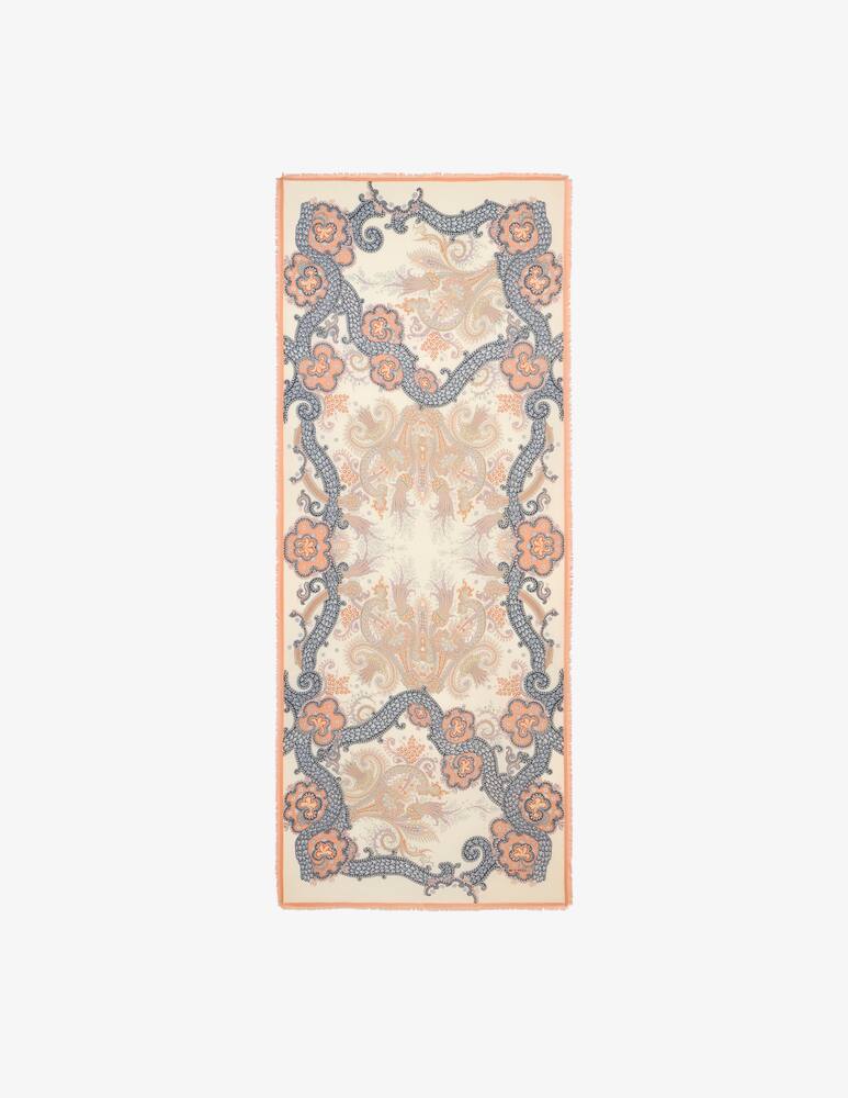 ETRO Sciarpa in lana misto seta year of snake - immagine 1 ETRO Sciarpa in lana misto seta year of snake - immagine 1