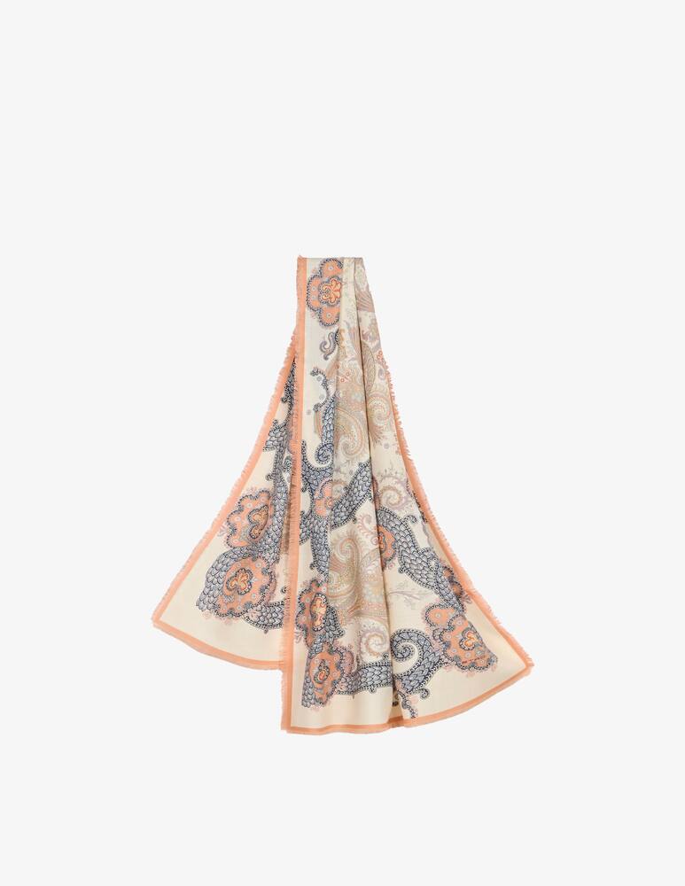 ETRO Sciarpa in lana misto seta year of snake - immagine 2 ETRO Sciarpa in lana misto seta year of snake - immagine 2