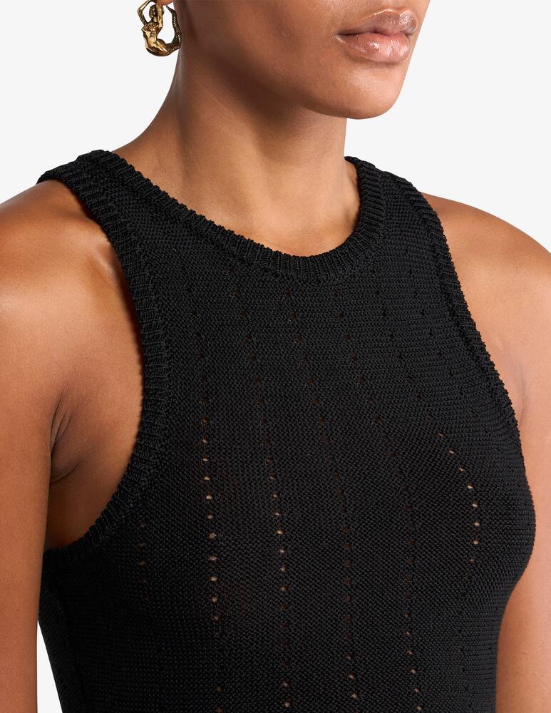 rinascente ETRO Knit crop top with punched detail