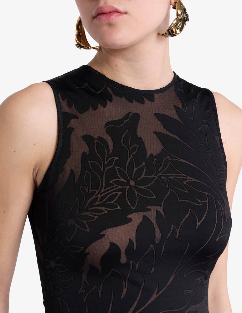 rinascente ETRO Sleeveless dress in burnout stretch jersey