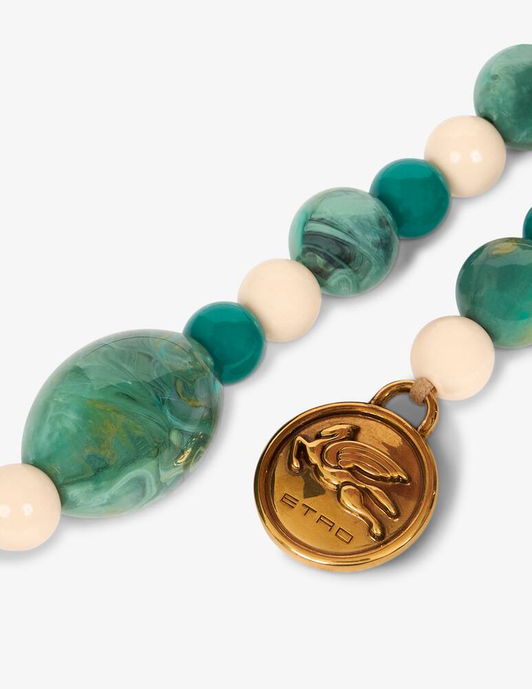 rinascente ETRO Charm con biglie e medaglietta pegaso