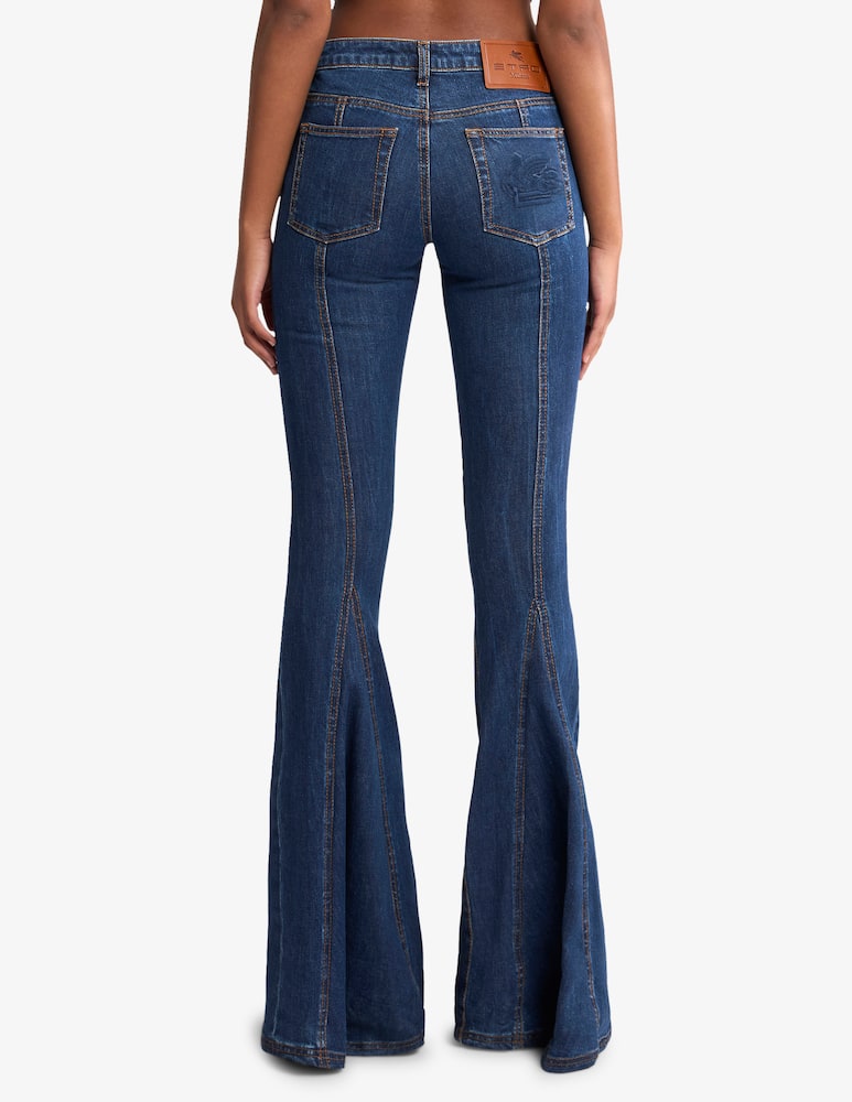 ETRO Jeans flare con logo ricamato sul retro - immagine 3 ETRO Jeans flare con logo ricamato sul retro - immagine 3