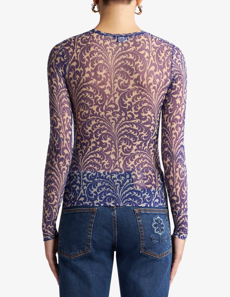 rinascente ETRO Maglia in tulle con stampa conchiglia