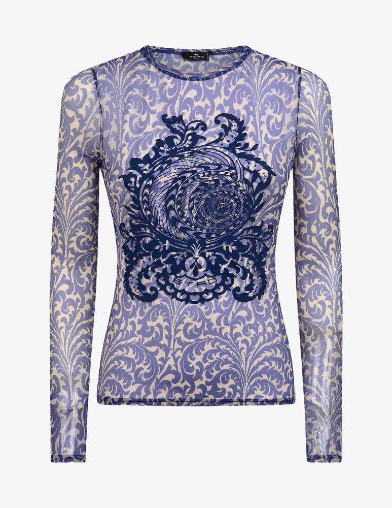rinascente ETRO Maglia in tulle con stampa conchiglia