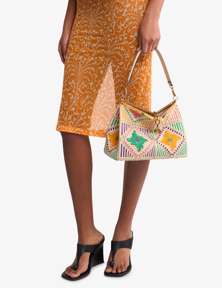 rinascente ETRO Vela medium embroidery bag