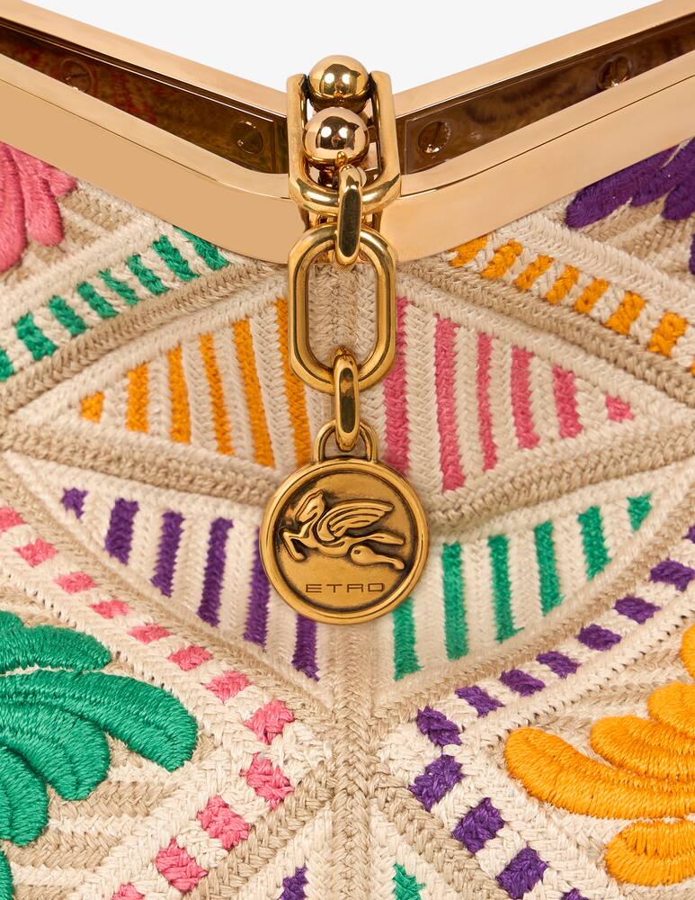 rinascente ETRO Vela medium embroidery bag