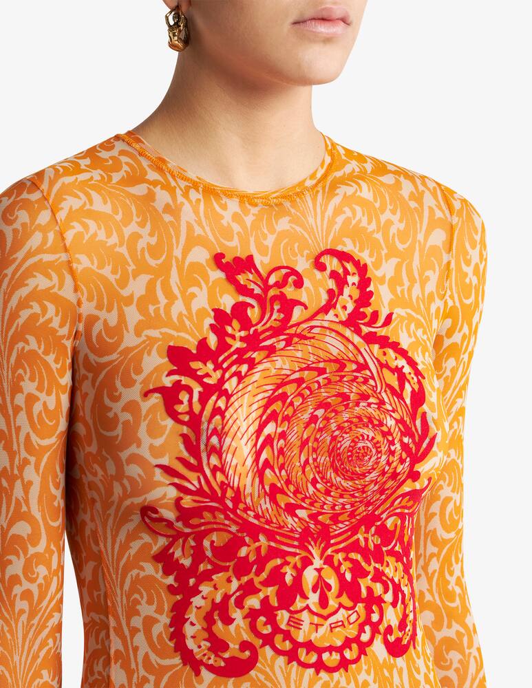 rinascente ETRO Maglia in tulle con stampa conchiglia