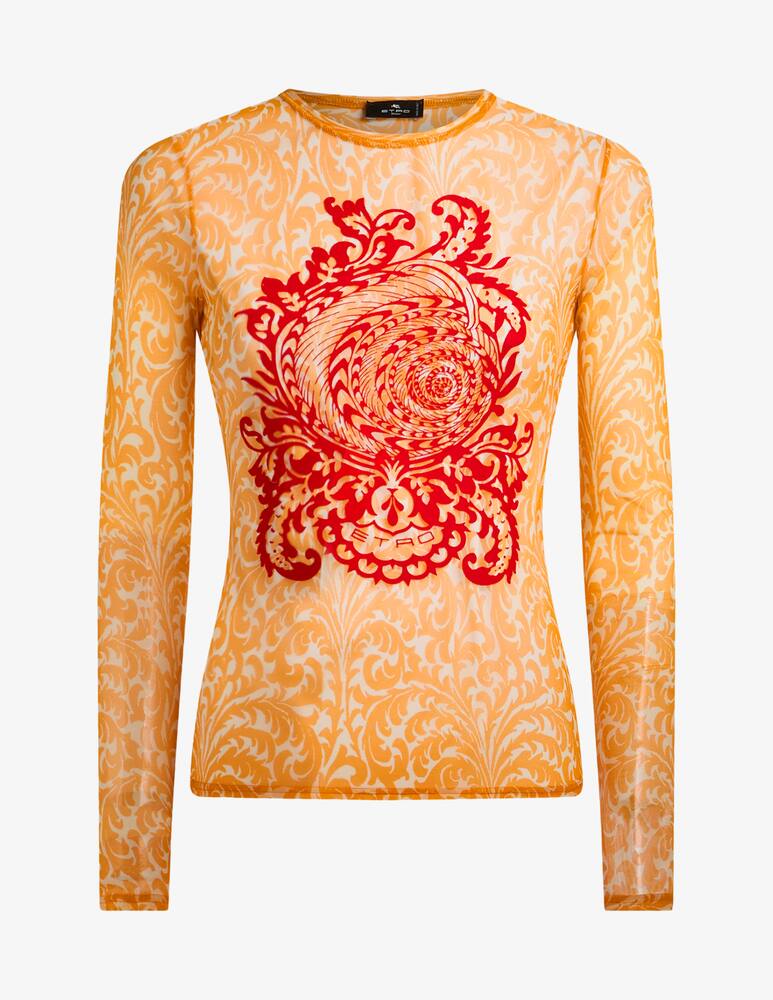 rinascente ETRO Maglia in tulle con stampa conchiglia