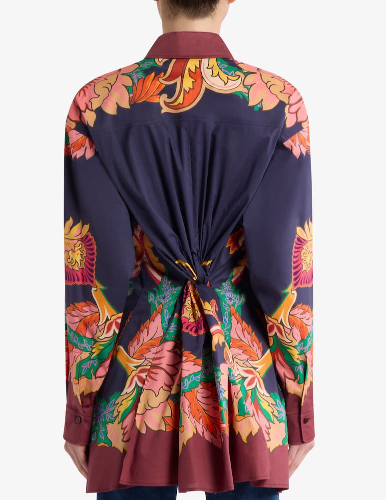 rinascente ETRO Camicia con stampa floreale foulard e nodo sul retro