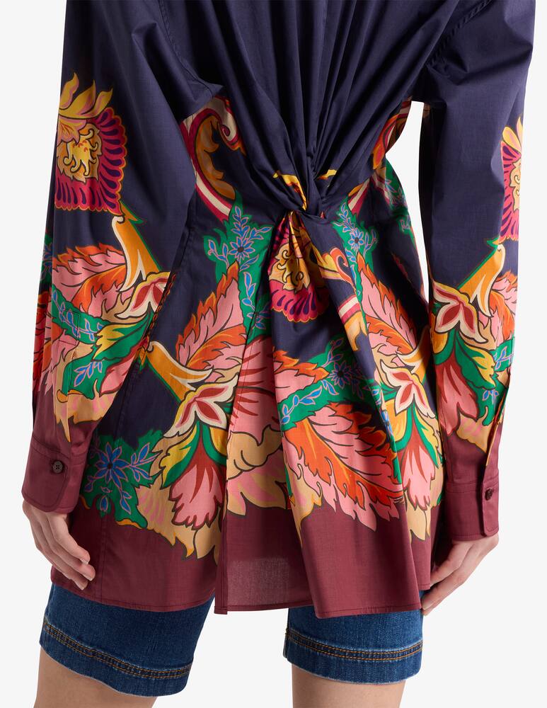 rinascente ETRO Camicia con stampa floreale foulard e nodo sul retro