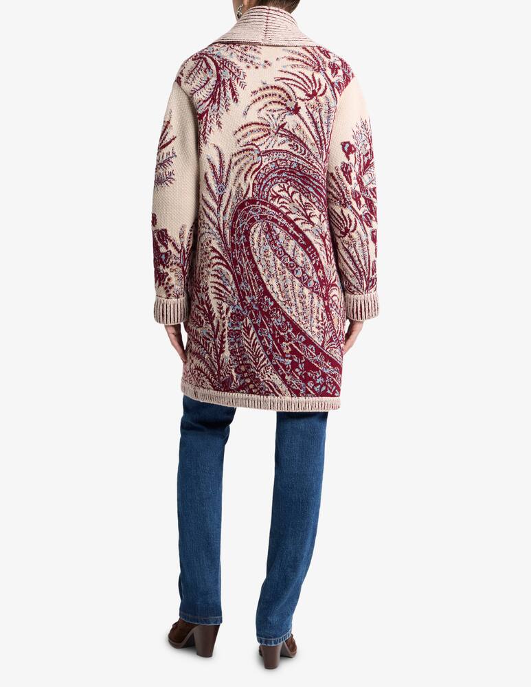 rinascente ETRO Wool and cotton jacquard maxi cardigan