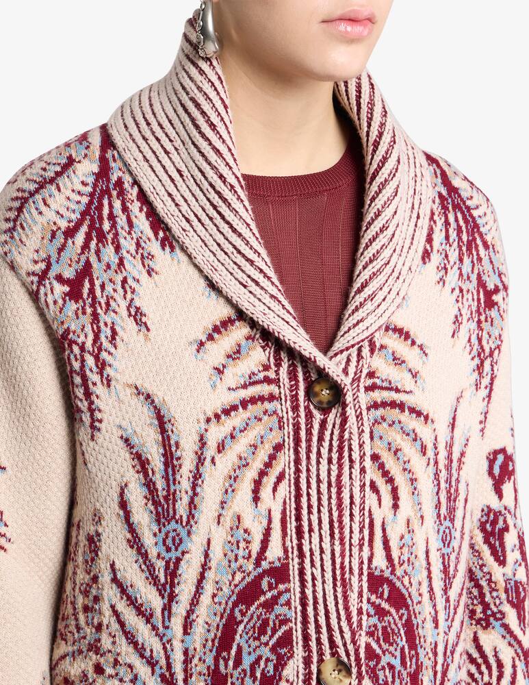 rinascente ETRO Wool and cotton jacquard maxi cardigan