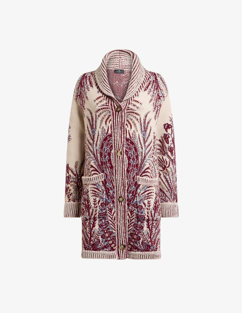 rinascente ETRO Wool and cotton jacquard maxi cardigan