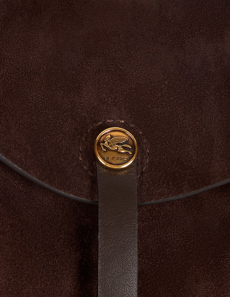 rinascente ETRO Medium suede Pony bag
