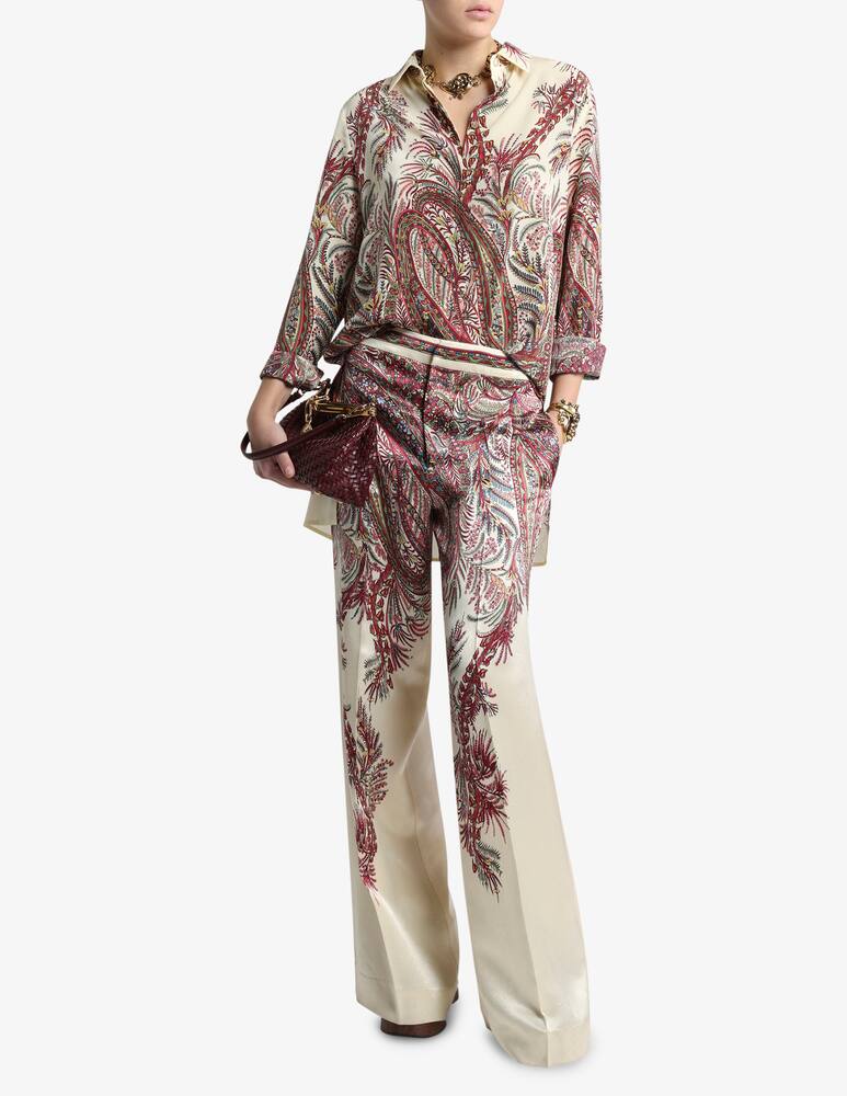 rinascente ETRO Silk shirt with placed print
