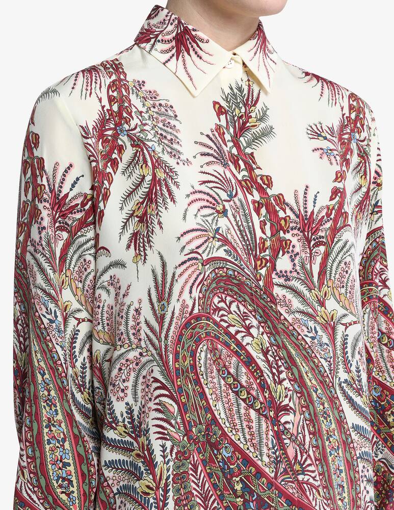 rinascente ETRO Silk shirt with placed print