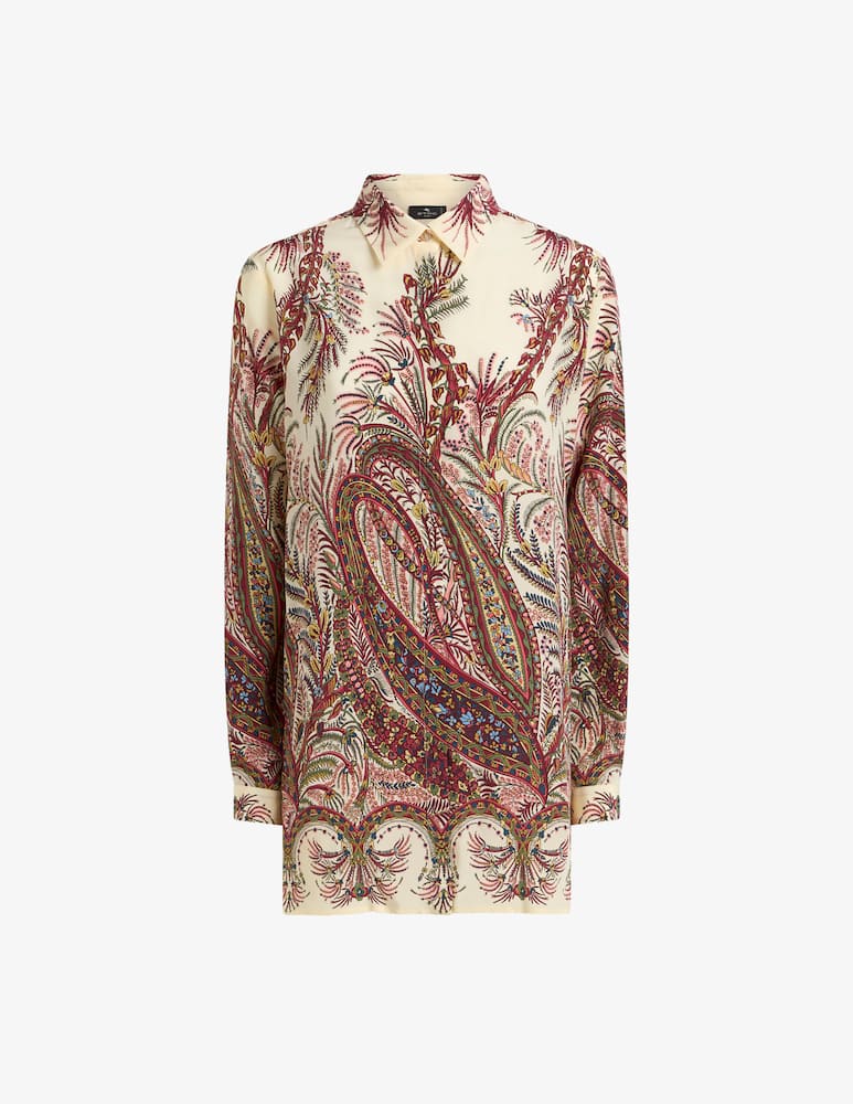 rinascente ETRO Silk shirt with placed print
