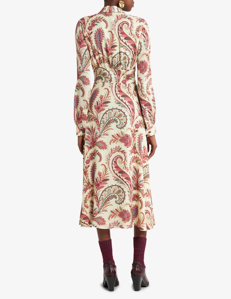 rinascente ETRO Shirt dress in printed stretch sable