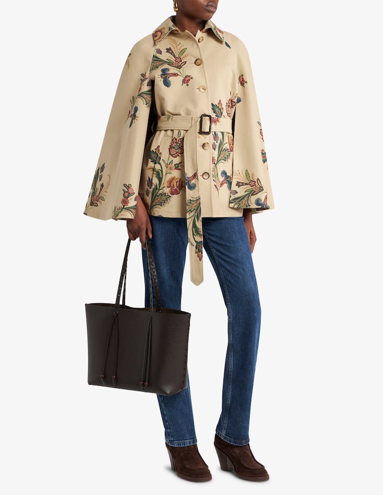 rinascente ETRO Trench a mantella con stampa floreale
